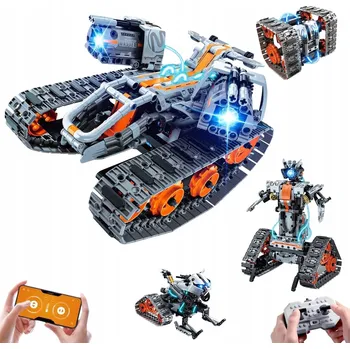 ostatní stavebnice Robot ze stavebnice pro programování s dálkovým ovládáním APP 4v1 724 dílků