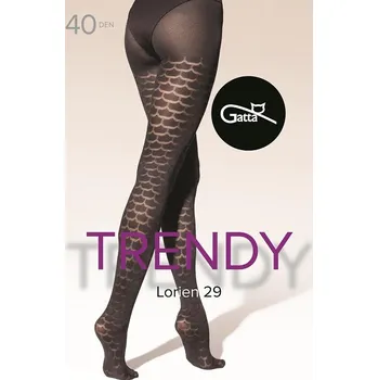 Dámské punčochy Gatta punčochové kalhoty Lorien 29 40DEN - černá, XL (Dámské punčochy Gatta Lorien)