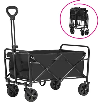 Zahradní vozík Zahradní vozík, skládací, černá, KARIL