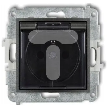 Elektrická zásuvka Hermetická Elektrická Zásuvka Karlik šedá