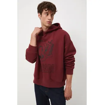 Pánská mikina Mikina Medicine pánská, oranžová barva, s kapucí RW25-BLM600 28X, vel. M