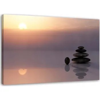 Obraz OBRAZ NA PLÁTNĚ Západ slunce Kameny 60x40