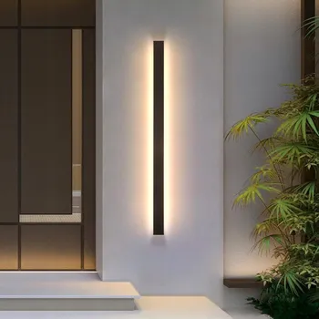 Nástěnné svítidlo LED Nástěnné Svítidlo Fasádní IP65 Černé 100CM 32W Teplá Bílá