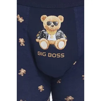 Boxerky Pánské boxerky Cornette 280/245 - medvídek Tmavě modrá 2XL