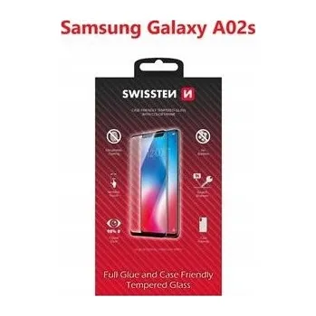 Pouzdro na mobilní telefon Swissten SM-A025F Galaxy A02s Tempered Glass - 54501787 - Full Glue - Black
