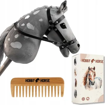 Hobby horsing HOBBY HORSE KŮŇ NA TYČI A3 KONÍK S HŘÍVOU DÁREK Den dětí + KRABIČKA