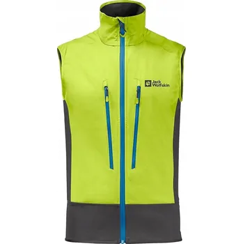 Pánská vesta JACK WOLFSKIN PÁNSKÁ VESTA BUNDA BEZ RUKÁVŮ PÁNSKÝ TURISTICKÝ VĚTRUODOLNÝ L