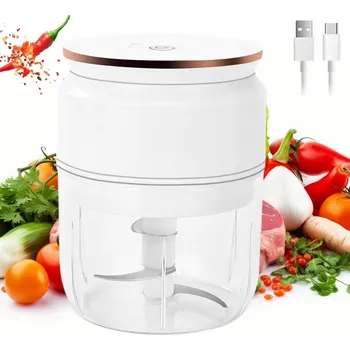 Kráječ na chleba ELEKTRICKÝ AKUMULÁTOROVÝ SEKÁČEK NA ZELENINY CIBULE A ČESNEK 300 ml