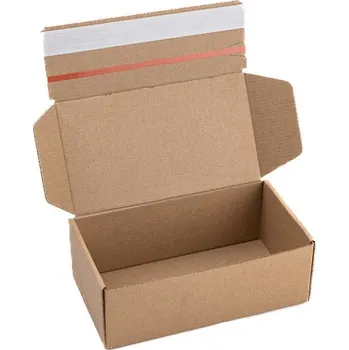 Obalový materiál 20 ks - Krabice poštovní hnědá 204x114x76 s lepicí a odtrhávací páskou