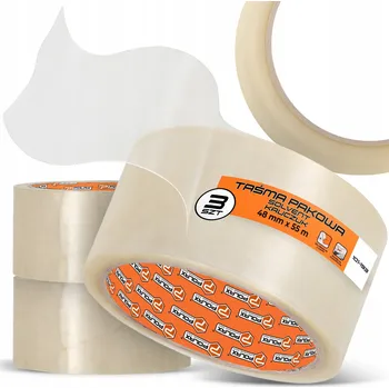 Lepicí páska Balicí páska Polax průhledná šířka 48 mm délka 55 m 3 ks