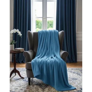 deka Mikroplyšová deka WARM modrá