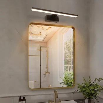 Nástěnné svítidlo AIGOSTAR Stylové LED osvětlení zrcadla, černé, 40 cm