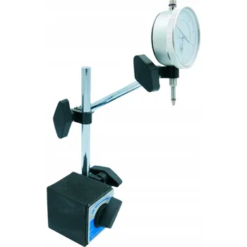 Hodinkový úchylkoměr na stativu pro kontrolu házivosti kotoučů