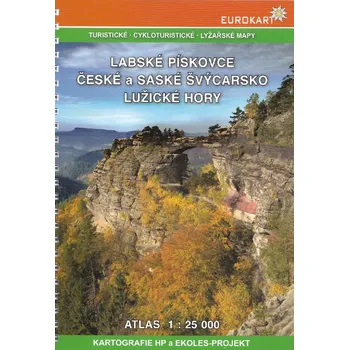 Labské pískovce - České a Saské Švýcarsko - Lužické hory - Atlas 1:25 000 - Eurokart