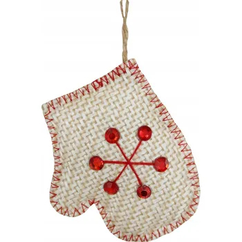 Vánoční dekorace SUN6629R ZÁVĚS VÁNOČNÍ BAŇKY RUKAVICE ZIRKONY OZDOBA NA VÁNOČNÍ STROMEK