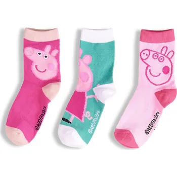 GATE Balení 3 párů ponožek Peppa Pig 31/34 825-0771/65