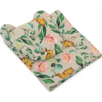 Polštář PEŘINKA S VÝPLNÍ A PROFILOVANÝ POLŠTÁŘ MEDVÍDEK - SADA 2 KS - RABBIT W