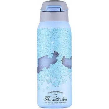 Termoska OCELOVÁ TERMOSKA VAKUOVÁ TERMO HRNEK LAHEV NA PITÍ 500ML 0,5L NA KÁVU XXL