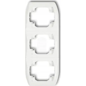 vypínač Rámeček trojitý Karlik bílý