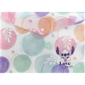 Obálková složka (Pořadač) Patio A4 Lilo a Stitch, plastová, vícebarevná