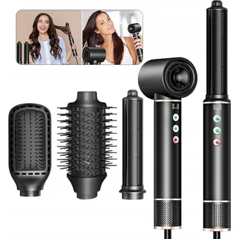 Žehlička na vlasy Rotační kartáč na vlasy 5v1 s ionizací - sada pro vysoušení a styling