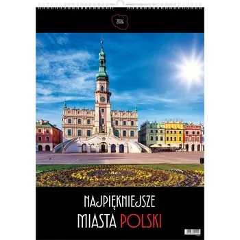 Obraz VÍCEPLOŠNÝ KALENDÁŘ 2026 VELKÁ NÁSTĚNNÁ KRAJINA PANORAMA MĚSTA POLSKÝ