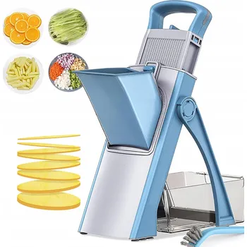 Kráječ na chleba Vertikální Kráječ Zeleniny 4 Režimy Sekání Modrý