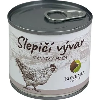 Krmivo pro psa Slepičí vývar s kousky masa 140 ml Bohemia Pet Food BPF9196
