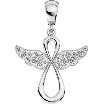 Přívěsek Edita W Briliant - výjimečný přívěsek anděla z bílého zlata s brilianty