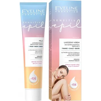 Přípravek na depilaci a epilaci Eveline Cosmetics Sensitive Epil Jemný krém pro komplexní depilaci