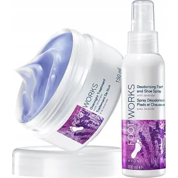 Kosmetika na nohy AVON sada na nohy LEVANDULE – maska, sprej, noční kúra – hydratační