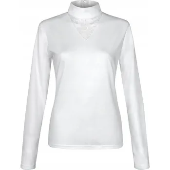 Dámské tričko Dámské jezdecké závodní tričko EQUESTRIAN QUEEN Callie 25AW bílé M