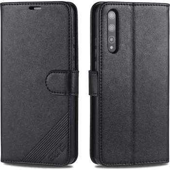 Pouzdro na mobilní telefon AZNS Kožené pouzdro Honor 20 Lite černé, black, model knížka, řada SHEEPSKIN
