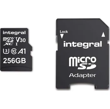 Paměťová karta 256GB vysokorychlostní paměťová karta microSDHC/XC V30 UHS-I U3 MSDX256G100V30 Integral