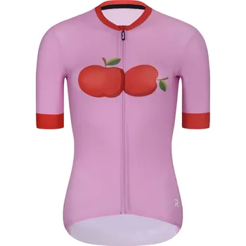 cyklistický dres RIVANELLE Cyklistický dres s krátkým rukávem - FRUIT LADY - růžová/červená