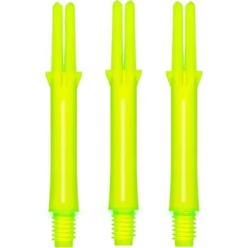 Příslušenství pro šipky Násadky na šipky L-Style Locked Straight Neonově žluté L260, střední 42mm