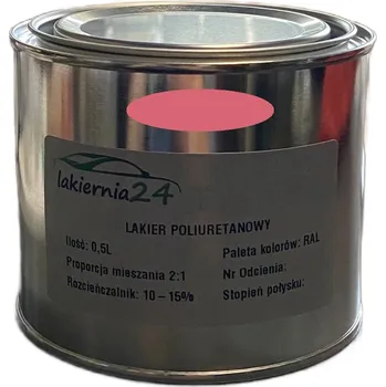 Lak na dřevo Barva polyuretanový lak matný 0,5l 2:1 RAL 3014