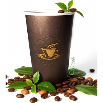 Jednorázové nádobí Papírový kelímek 400 ml COFFEE TO GO - KLEMI (pr. 90 mm) (50 ks)