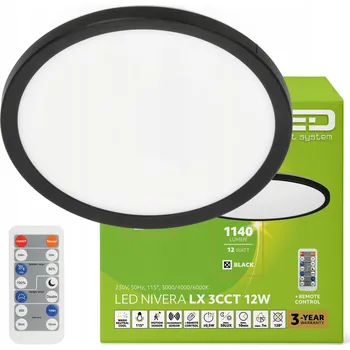 Kulatý Stropní Svítidlo Elektrosalon černá