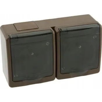 Elektrická zásuvka Elektrická Zásuvka hermetická PAWBOL SP. Z O. hnědá