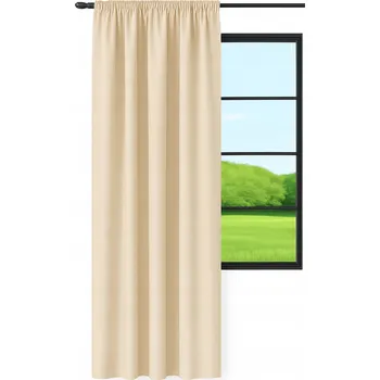 Obraz Závěs polozatemňovací s řasící páskou, tunelem a žabkami, 145 cm x 220 cm