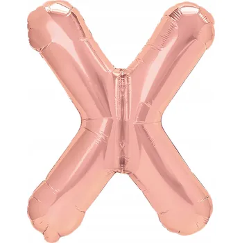 Balónek Fóliový balónek písmeno X růžové zlato 40 cm