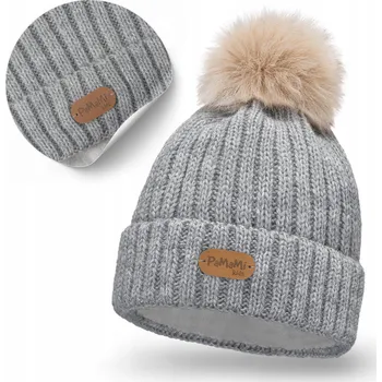 Čepice Čepice Zimní Dětská Šedá pro Chlapce i Dívku Teplá s Fleecem