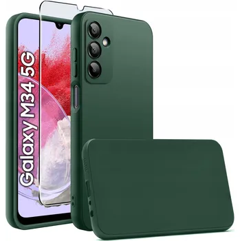 Pouzdro na mobilní telefon Zadní Kryt KrainaGSM pro Samsung Galaxy M34 zelený