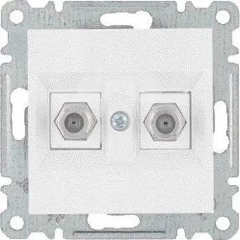 Elektrická zásuvka Anténní zásuvka nástěnná Hager bílá