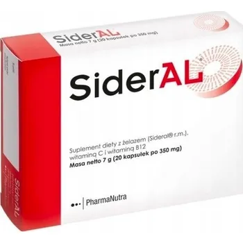 Doplněk stravy PharmaNutra SiderAL 20 kapslí