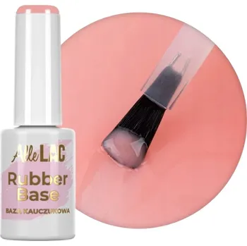 Lak na nehty Hybridní báze na nehty ALLELAC 7g Kaučuková báze Rubber Base Peach Č.6