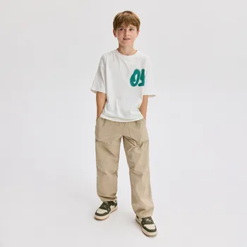 Chlapecké kalhoty Reserved - Bavlněné kalhoty parachute - béžová - 632FM-08X - 632FM-08X-152