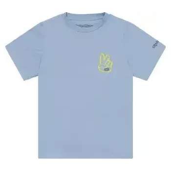 Pánské oblečení Troy Lee Designs Peace Out dětské triko krátký rukáv Smoke Blue vel. L