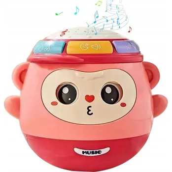 Hračka pro nejmenší VZDĚLÁVACÍ HUDEBNÍ HRAČKA 5V1 S PROJEKTOREM A UKOLÉBAVKOU